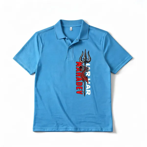 Blue_Graphic_Polo_T-Shirt_For_Men