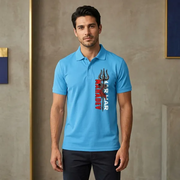 Blue_Graphic_Polo_T-Shirt_For_Men