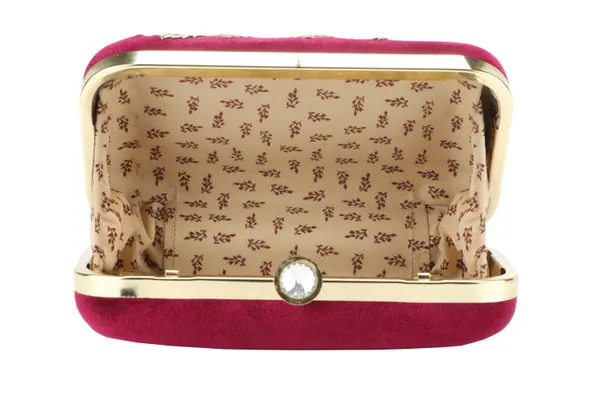 Maroon_Velvet_Gold_Floral_Embroidered_Box_Clutch_For_Women