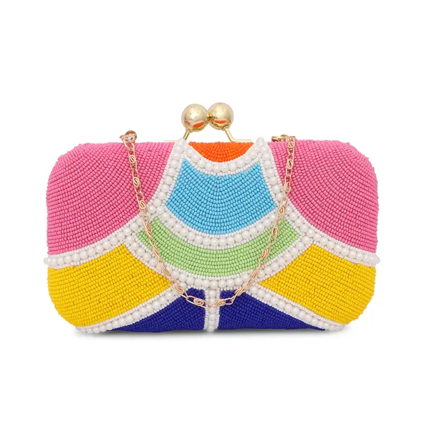 Multicolor_Beaded_Kiss_Lock_Clutch_For_Women