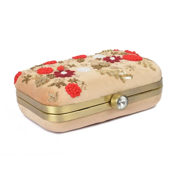 Beige_Fabric_Sequin_Floral_Embroidered_Box_Clutch_For_Women