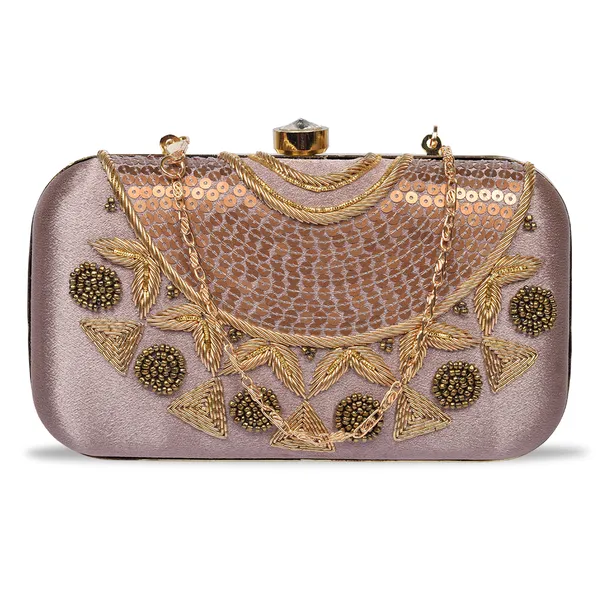 Mauve_Satin_Zari_Bead_Floral_Embroidered_Box_Clutch_For_Women