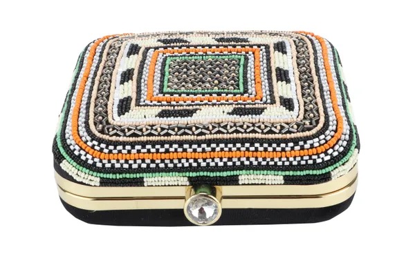 Multicolor_Beaded_Geometric_Tribal_Box_Clutch_For_Women