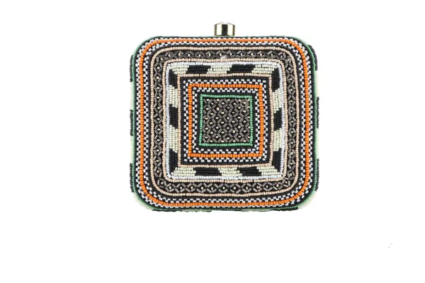 Multicolor_Beaded_Geometric_Tribal_Box_Clutch_For_Women