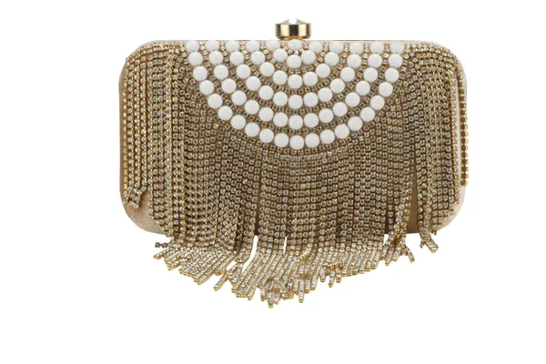 Gold_Metal_Crystal_Bead_Fringe_Clutch_For_Women
