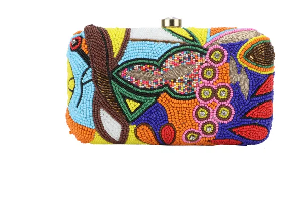 Multicolor_Beaded_Geometric_Tribal_Box_Clutch_For_Women