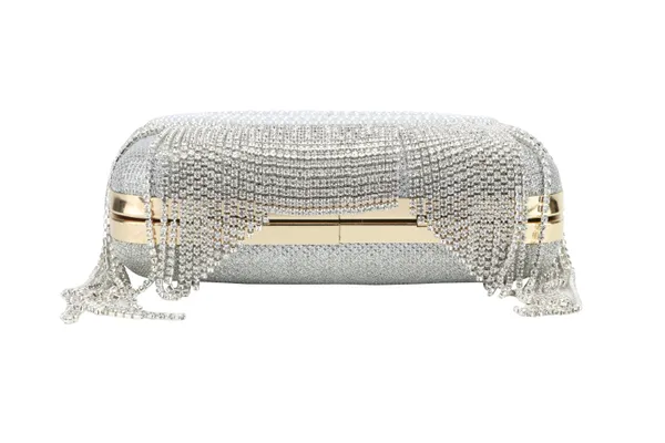 Silver_Crystal_Pearl_Fringe_Embellished_Box_Clutch_For_Women