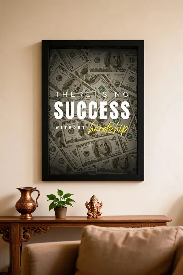 Paper_Motivational_Typography_No_Success_Without_Hardship_Framed_Wall_Art_Print