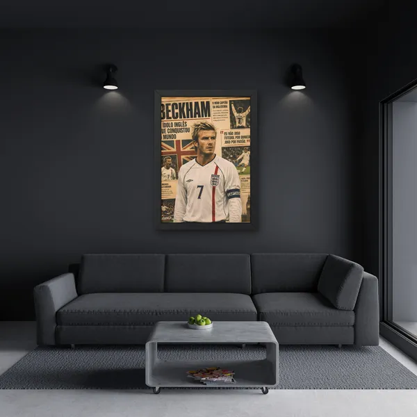 Paper_David_Beckham_England_Captain_Vintage_Framed_Wall_Poster
