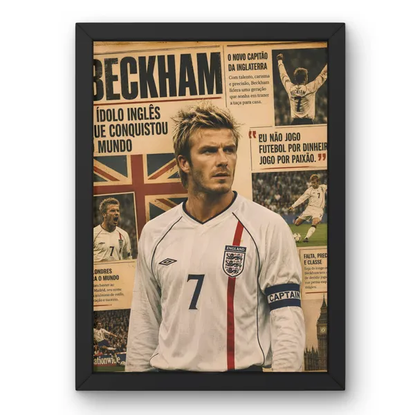 Paper_David_Beckham_England_Captain_Vintage_Framed_Wall_Poster