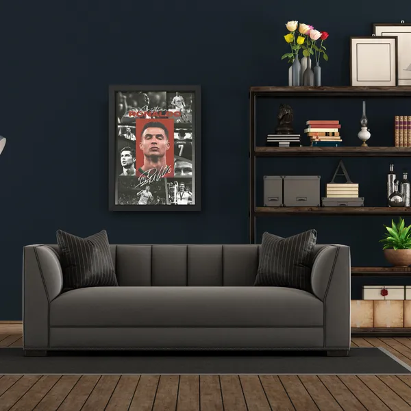 Paper_Cristiano_Ronaldo_Cr7_Career_Collage_Framed_Wall_Poster