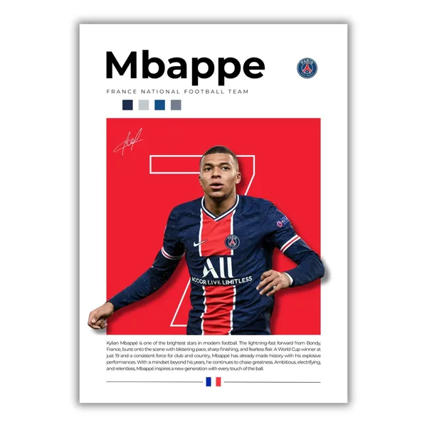 Paper_Football_Legends_Messi_Ronaldo_Mbappe_Minimalist_Wall_Posters_Set_Of_5