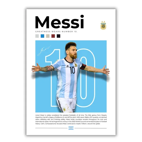 Paper_Football_Legends_Messi_Ronaldo_Mbappe_Minimalist_Wall_Posters_Set_Of_5
