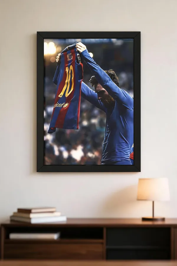 Paper_Messi_Jersey_No_10_Celebration_Framed_Wall_Poster