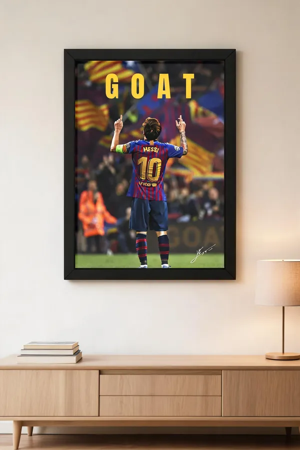 Paper_Messi_Goat_Stadium_Moment_Framed_Wall_Poster