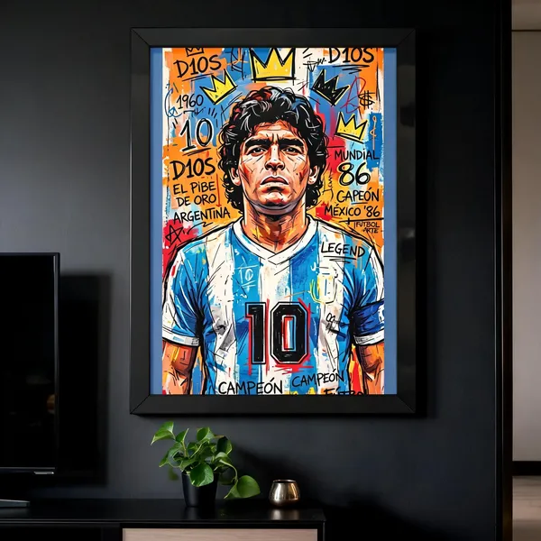 Glass_Front_Street_Art_Maradona_D10S_Graffiti_Framed_Wall_Poster