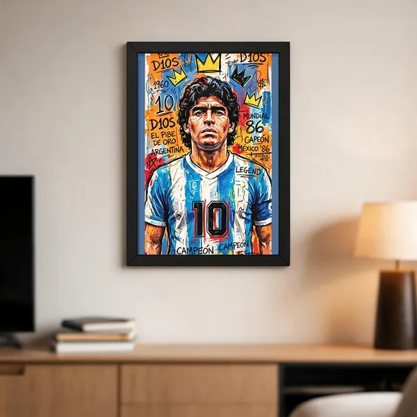 Glass_Front_Street_Art_Maradona_D10S_Graffiti_Framed_Wall_Poster