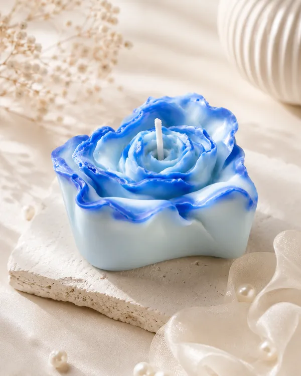 Blue_Jasmine_Soy_Wax_Rose_Shaped_Candle_-_Pack_Of_2