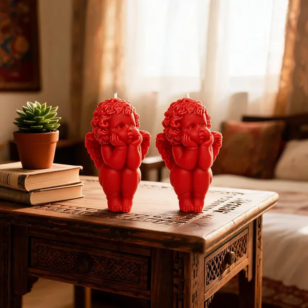 Red_Cherub_Angel_Sandalwood_Scented_Figurine_Candle_-_Pack_Of_2