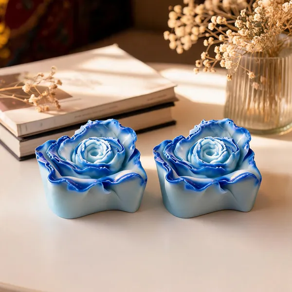 Blue_Jasmine_Soy_Wax_Rose_Shaped_Candle_-_Pack_Of_2