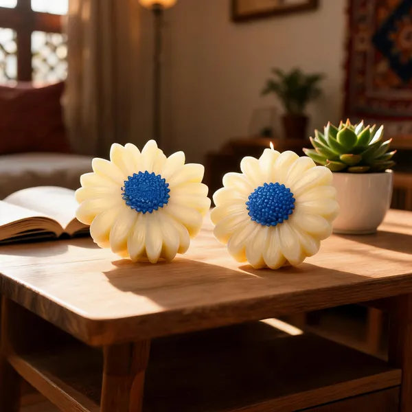 Daisy_Flower_Shaped_Lavender_Decorative_Soap_Bar_-_Pack_Of_2