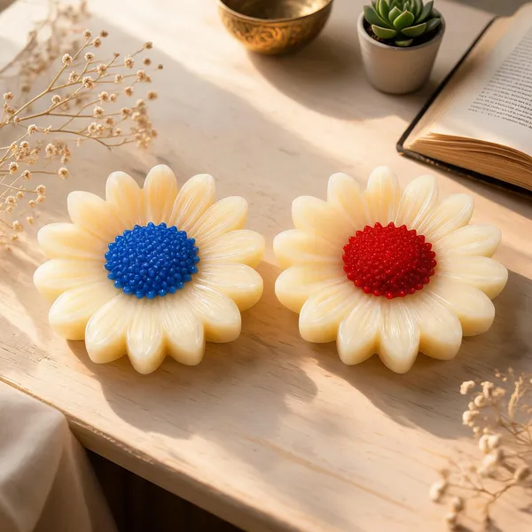 Daisy_Flower_Shaped_Decorative_Wax_Candles_Set_Of_2