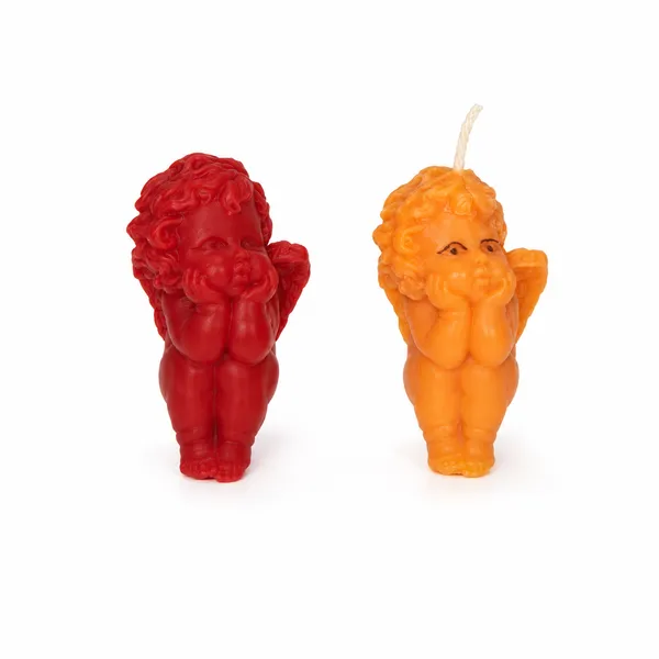 Red_And_Yellow_Cherub_Angel_Sandalwood_Scented_Shaped_Decorative_Candles_Set_Of_2