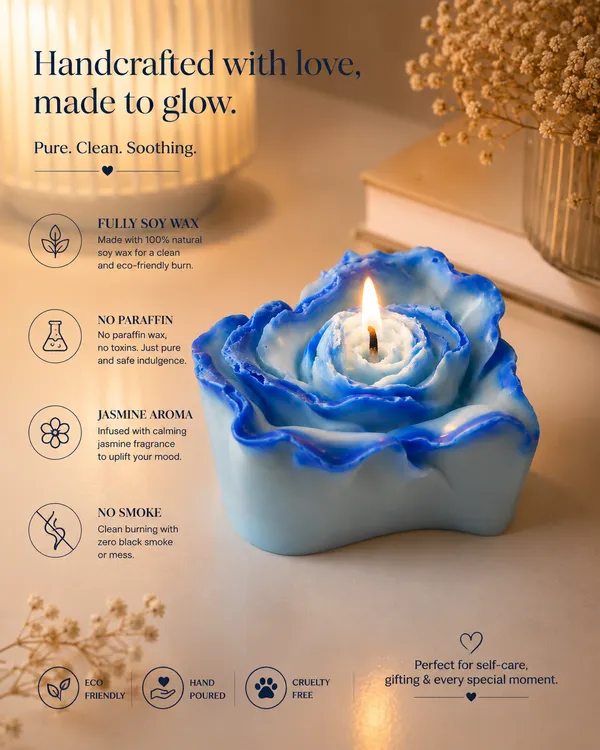 Blue_Jasmine_Soy_Wax_Rose_Shaped_Candle_-_Pack_Of_2
