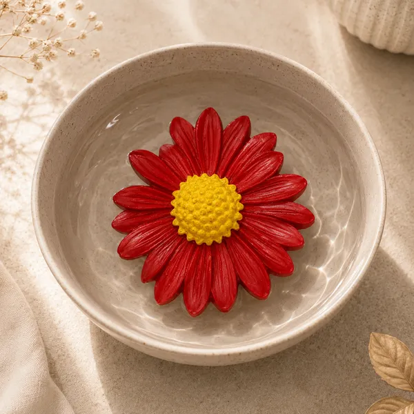 Red_Daisy_Flower_Shaped_Lavender_Scented_Floating_Candle_-_Pack_Of_2