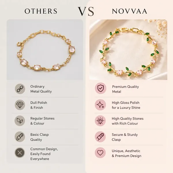 Gold_Toned_Floral_Vine_Crystal_Bracelet_For_Women