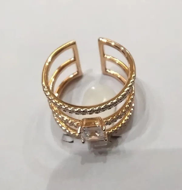 Rose_Gold_Sterling_925_Three_Band_Square_Stone_Ring_For_Women