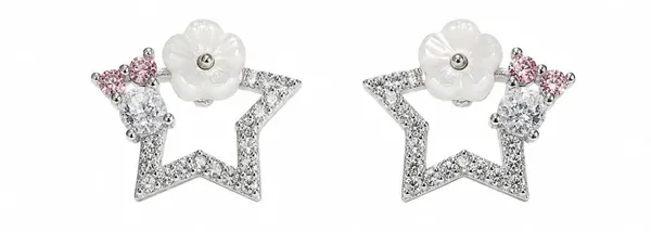 Silver_Sterling_Floral_Star_Crystal_Stud_Earrings_For_Women