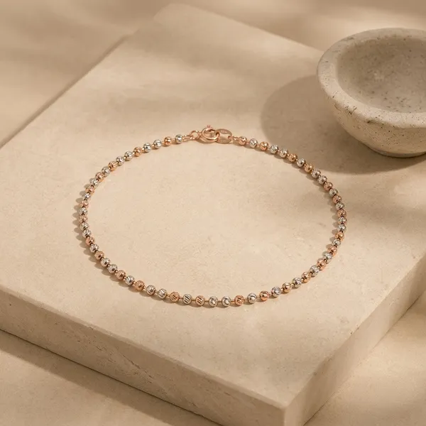 Gold_Silver_Alternating_Beaded_Anklet_For_Women