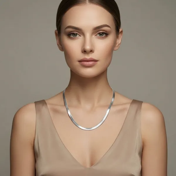 Silver_Sterling_Snake_Chain_Necklace_For_Women
