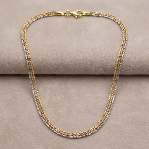 Gold_Silver_Tone_Textured_Layered_Chain_Set_For_Women