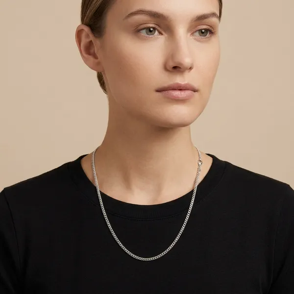 Silver_Sterling_Linked_Chain_Long_Necklace_For_Women