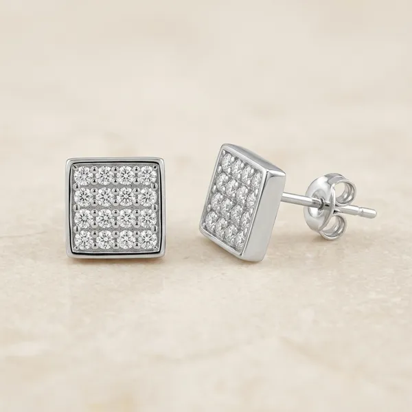 Silver_Crystal_Square_Stud_Earrings_For_Women