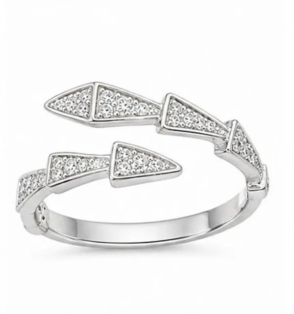 Silver_Sterling_Crystal_Open_Band_Adjustable_Ring_For_Women