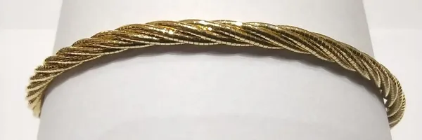 Gold_Tone_Sterling_Braided_Chain_Bracelet_For_Women