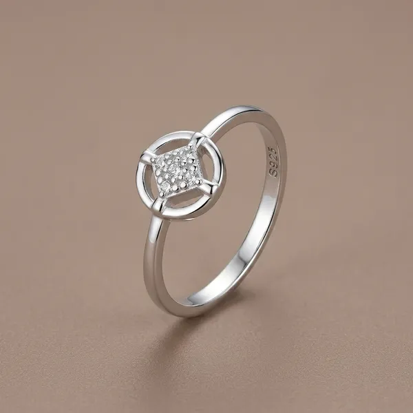 Silver_Cluster_Open_Frame_Ring_For_Women