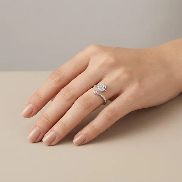 Silver_Sterling_Stone_Embellished_Open_Cuff_Ring_For_Women
