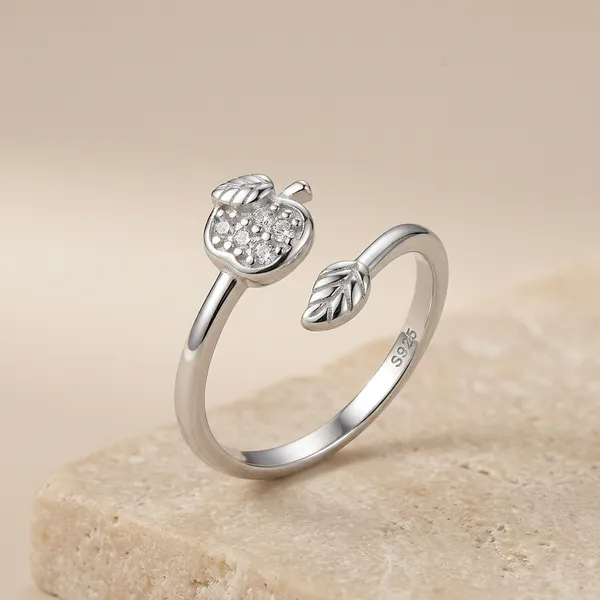 Silver_Sterling_Stone_Embellished_Open_Cuff_Ring_For_Women