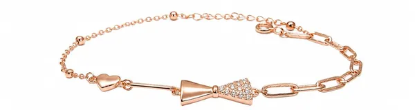 Rose_Gold_Bow_Heart_Charm_Chain_Bracelet_For_Women