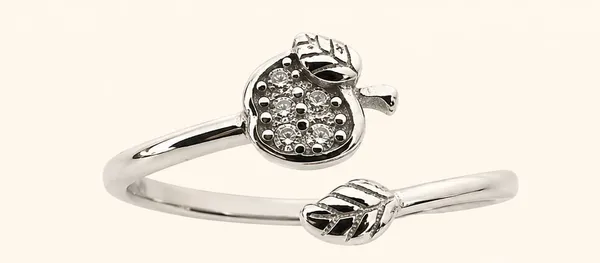 Silver_Sterling_Stone_Embellished_Open_Cuff_Ring_For_Women