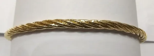 Gold_Tone_Sterling_Braided_Chain_Bracelet_For_Women