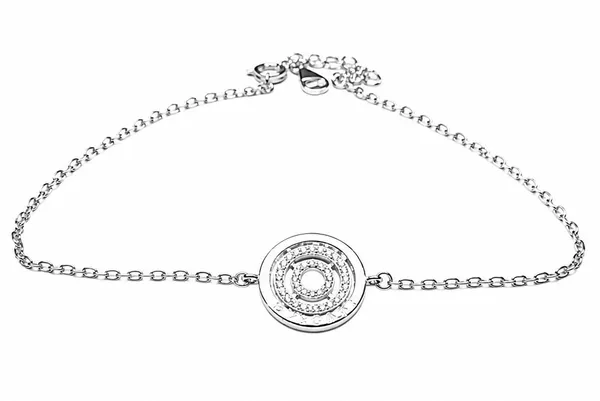 Silver_Sterling_Crystal_Concentric_Link_Chain_Bracelet_For_Women