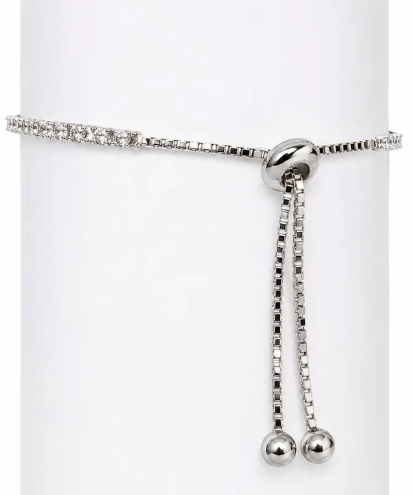 Silver_Crystal_Adjustable_Slider_Bracelet_For_Women