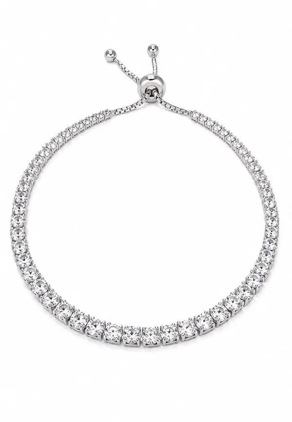Silver_Crystal_Adjustable_Slider_Bracelet_For_Women