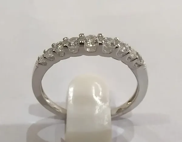 Silver_Sterling_925_Clear_Stone_Row_Band_Ring_For_Women