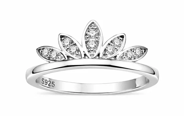 Silver_Floral_Crown_Setting_Ring_For_Women